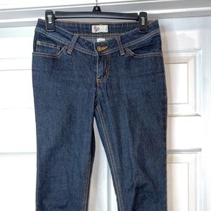 SO dark blue jean jeggings